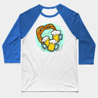 Beer and brezel for Oktoberfest friends team. Baseball T-Shirt